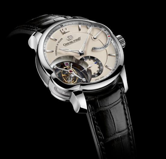 Replica Greubel Forsey Watch Tourbillon 24 Secondes White Gold Silvered gold dial Men